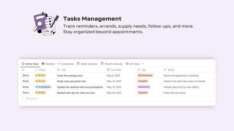 Tasks