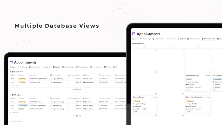 Database views