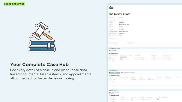 Legal Case Page