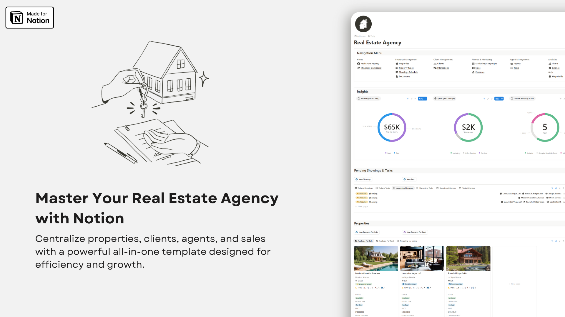 Real Estate Agency Management - Notion template