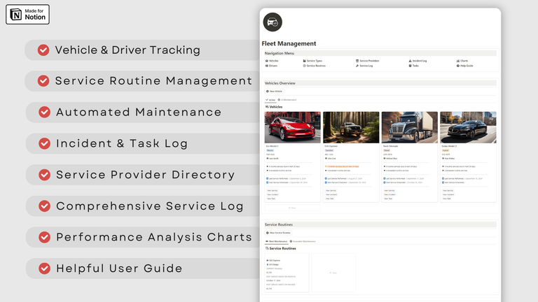 Fleet Management Features