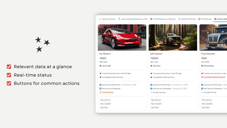 Vehicles Gallery View