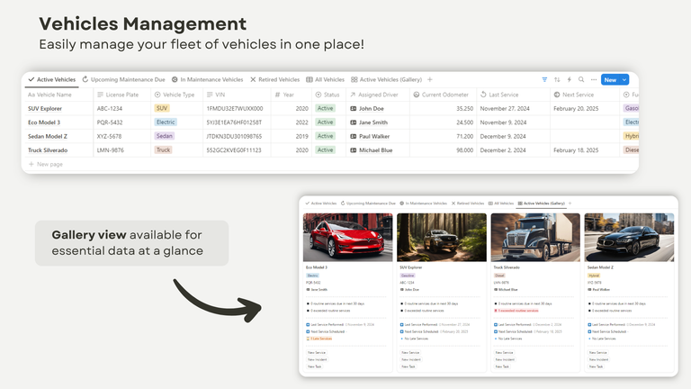 Vehicles Management