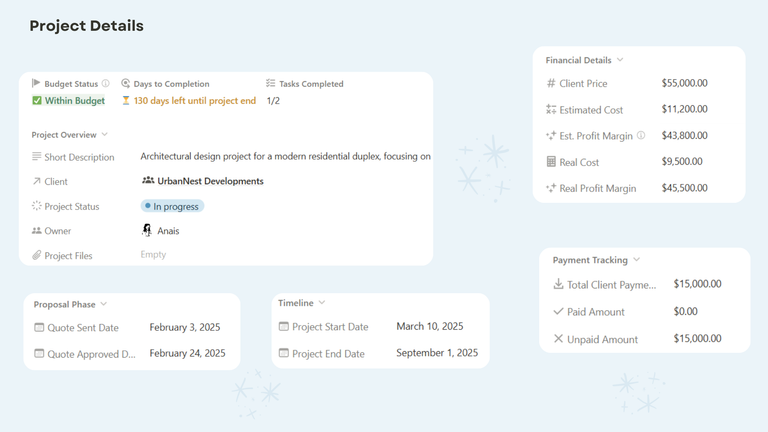 Project Properties