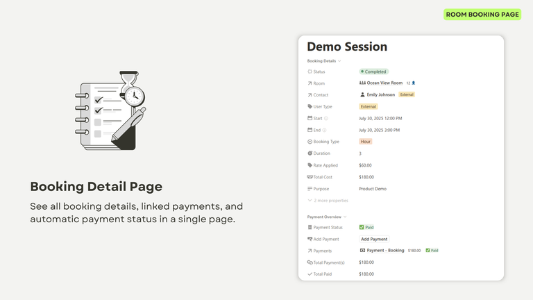 Room Booking Page