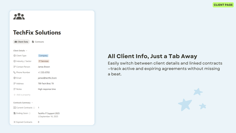 Client Page