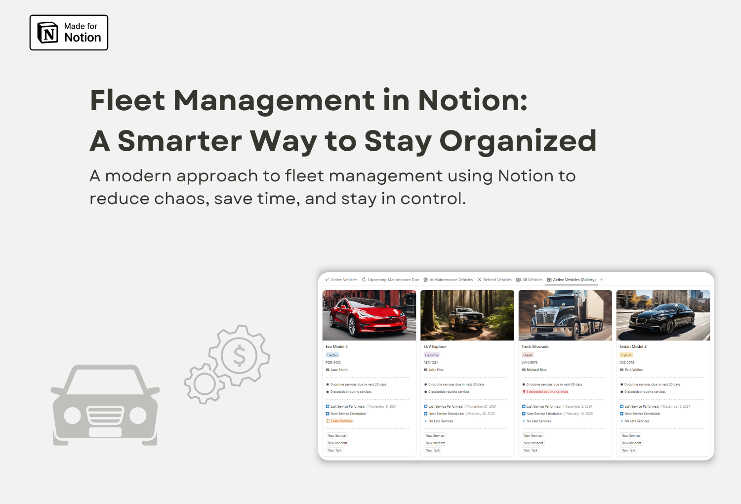 Fleet Management in Notion: A Smarter Way to Stay Organized